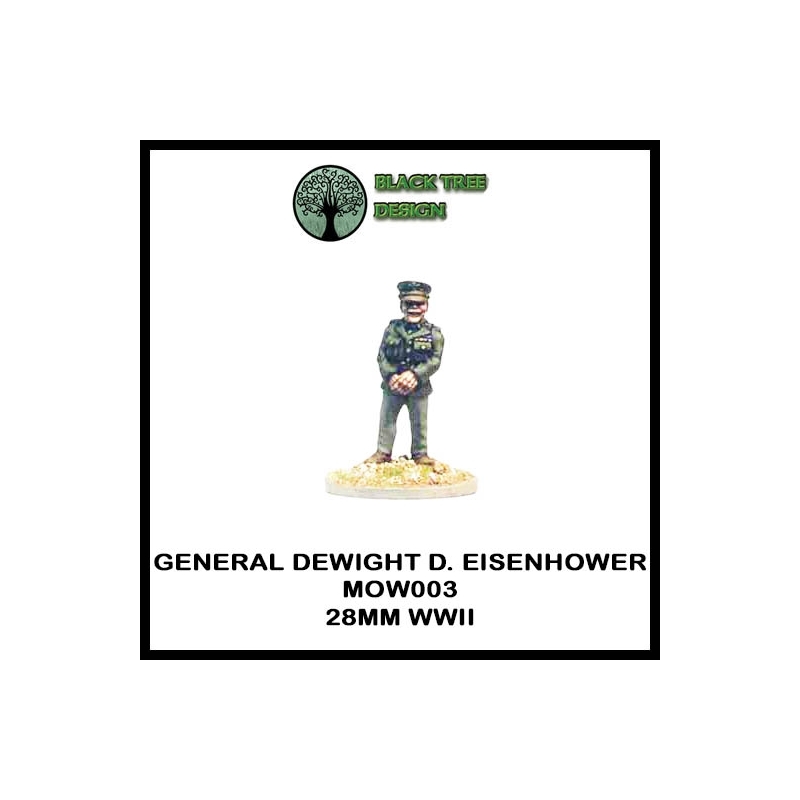 U.S. American General Dwight Eisenhower Men of War 28mm WWII BLACK TREE DESIGN