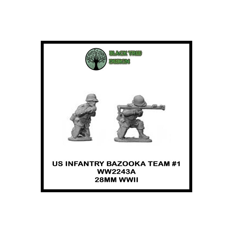 U.S. American Bazooka Teams I 28mm WWII BLACK TREE DESIGN