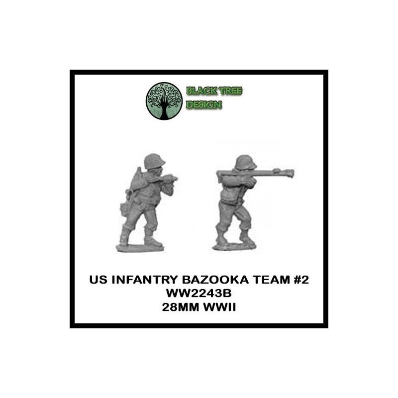 U.S. American Bazooka Teams II 28mm WWII BLACK TREE DESIGN