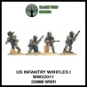 U.S. American Infantry w/Rifles I 28mm WWII BLACK TREE DESIGN