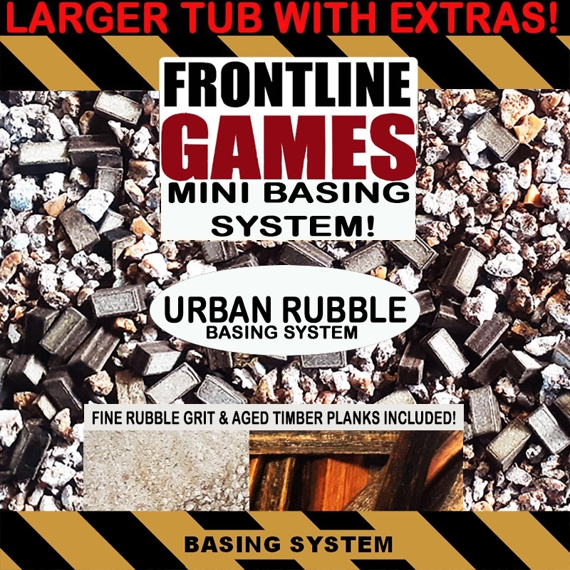 Urban Rubble Mini Basing System - LARGE BASING TUB - Miniature Basing System
