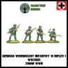 German Wehrmacht Infantry w/Rifles I 28mm WWII BLACK TREE DESIGN