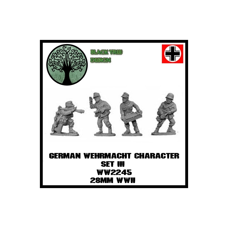 German Wehrmacht Character Set III 28mm WWII BLACK TREE DESIGN
