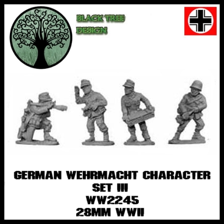 German Wehrmacht Character Set III 28mm WWII BLACK TREE DESIGN