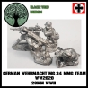 German Wehrmacht MG-34 MMG TEAM W/NCO 28mm WWII BLACK TREE DESIGN