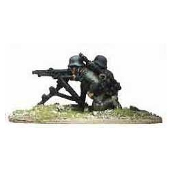 German Wehrmacht MG-34 MMG TEAM W/NCO 28mm WWII BLACK TREE DESIGN