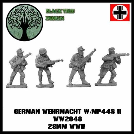 German Wehrmacht w/MP44s II 28mm WWII BLACK TREE DESIGN