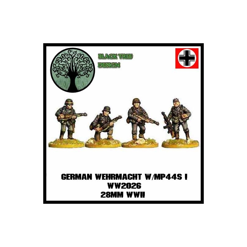 German Wehrmacht w/MP44s I 28mm WWII BLACK TREE DESIGN