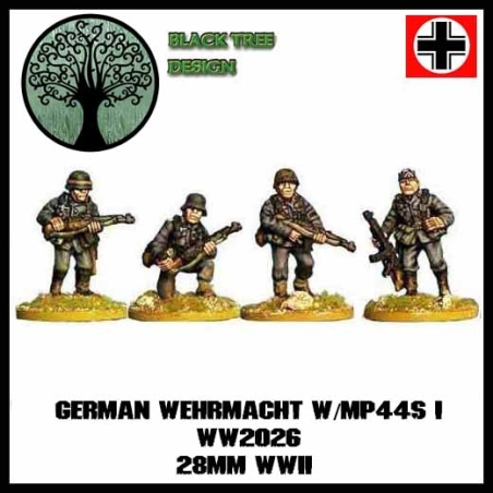 German Wehrmacht w/MP44s I 28mm WWII BLACK TREE DESIGN