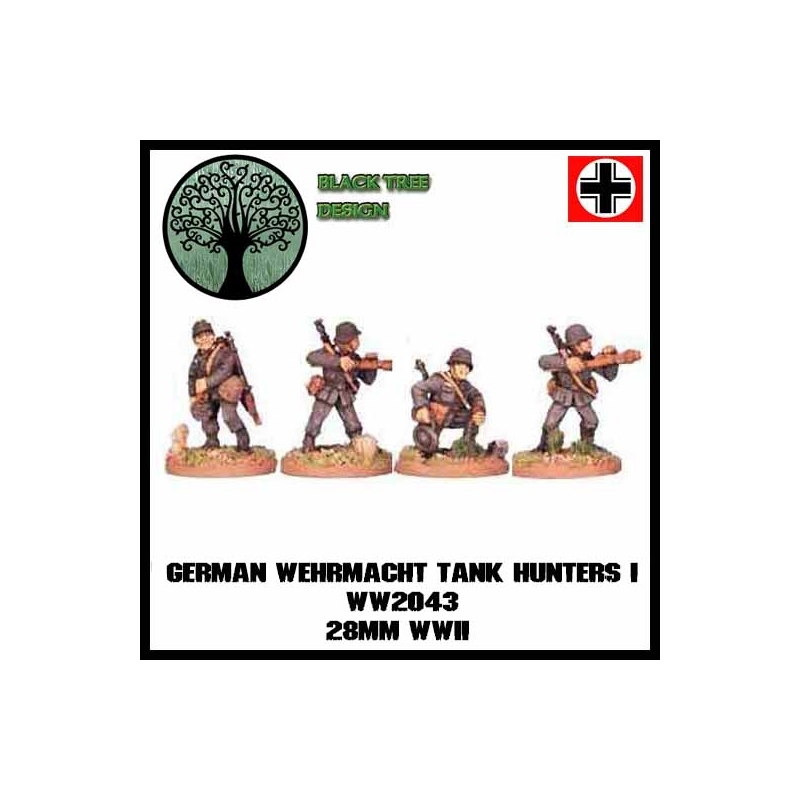 German Wehrmacht Infantry Tank Hunters I 28mm WWII BLACK TREE DESIGN