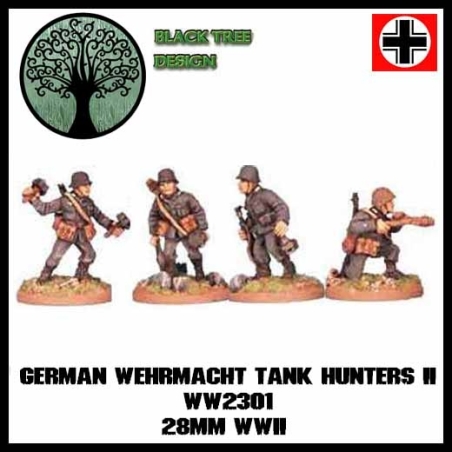 German Wehrmacht Infantry Tank Hunters II 28mm WWII BLACK TREE DESIGN