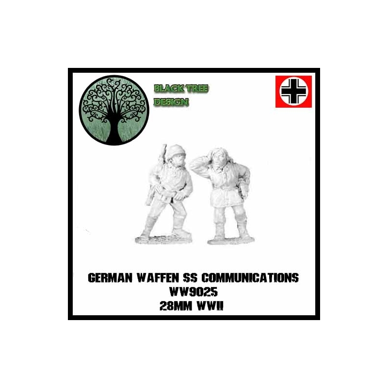 German Waffen SS Communication 28mm WWII BLACK TREE DESIGN