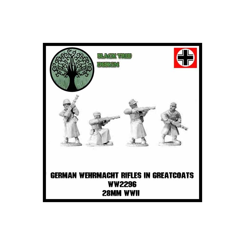 German Wehrmacht Rifles in Greatcoats III 28mm WWII BLACK TREE DESIGN