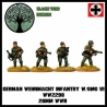 German Wehrmacht Infantry w/SMGs VI (MP-40) 28mm WWII BLACK TREE DESIGN