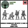 German Wehrmacht Infantry w/SMGs IV (MP-40) 28mm WWII BLACK TREE DESIGN