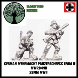 German Wehrmacht Infantry Panzerschreck II 28mm WWII BLACK TREE DESIGN