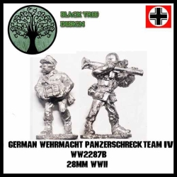 German Wehrmacht Infantry Panzerschreck IV 28mm WWII BLACK TREE DESIGN