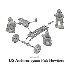 American US Airborne 75mm pack howitzer light artillery 28mm WWII WARLORD GAMES