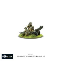 American US Airborne 75mm pack howitzer light artillery 28mm WWII WARLORD GAMES