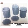 Metal Garbage Cans w/Lids 28MM MODERN FURNITURE DECORE & MORE FRONTLINE GAMES