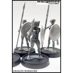 Amazon Warriors! (10) NOW WITH GREEK HELMS! 28mm Ancients WARGAMES FACTORY