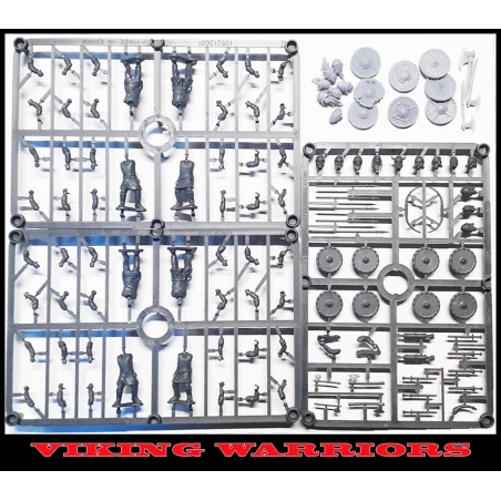 VIKING WARRIOR Sprues w/ NEW HEADS/AXES/SHIELDS! (8) FRONTLING GAMES WARGAMES FACTORY