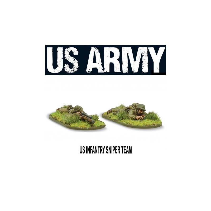 U.S. American Army Infantry Sniper team 28mm WWII WARLORD GAMES