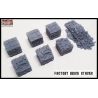 Factory Brick Stacks (7) 28mm WWII FRONTLINE GAMES