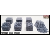 Factory Brick Stacks (7) 28mm WWII FRONTLINE GAMES
