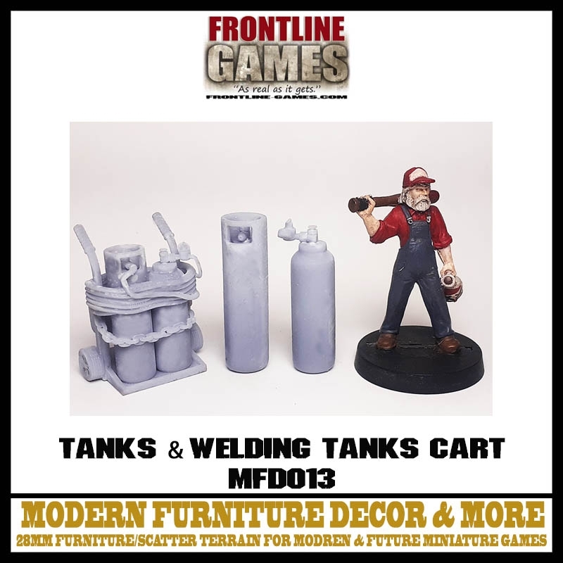 Tanks & Welding Tanks Cart 28MM MODERN FURNITURE DECORE & MORE FRONTLINE GAMES