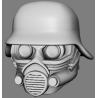 German Gas-Masked Heads (25) 28mm WWWII Frontline Games