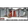 RUINED CITY BLOCK BUILDING 1 TWO STORY Pre painted Laser cut 28mm WWII FRONTLINE GAMES