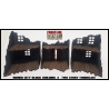 RUINED CITY BLOCK BUILDING 1 TWO STORY Pre painted Laser cut 28mm WWII FRONTLINE GAMES