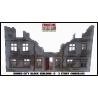 RUINED CITY BLOCK BUILDING 2 THREE STORY Pre painted Laser cut 28mm WWII FRONTLINE GAMES