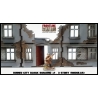 RUINED CITY BLOCK BUILDING 2 THREE STORY Pre painted Laser cut 28mm WWII FRONTLINE GAMES