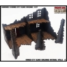 RUINED CITY BLOCK BUILDING INTERNAL WALLS 2 Pre painted Laser cut 28mm WWII FRONTLINE GAMES