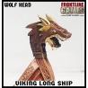 VIKING LONG SHIP - WOLF HEAD! 28mm Model FRONTLINE GAMES
