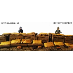 Large City Barricades (2) 28mm WWII Terrain FRONTLINE GAMES