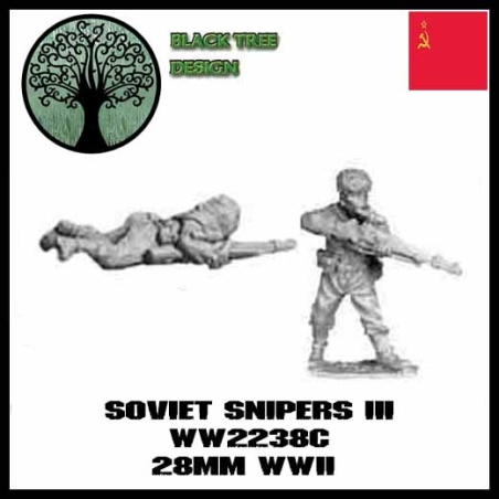 Russian Soviet Snipers III 28mm WWII BLACK TREE DESIGN