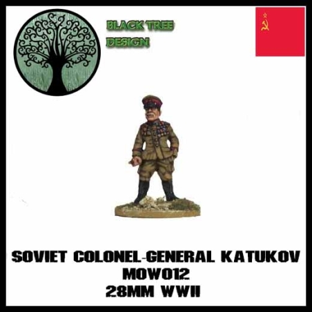 Russian Soviet Men of War COLONEL-GENERAL KATUKOV 28mm WWII BLACK TREE DESIGN