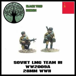 Russian Soviet LMG Team III 28mm WWII BLACK TREE DESIGN