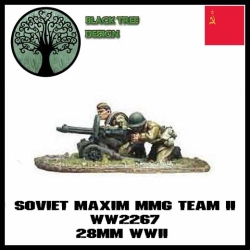 Russian Soviet Maxim Team II 28mm WWII BLACK TREE DESIGN