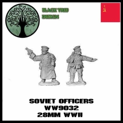 Russian Soviet Officers 28mm WWII BLACK TREE DESIGN