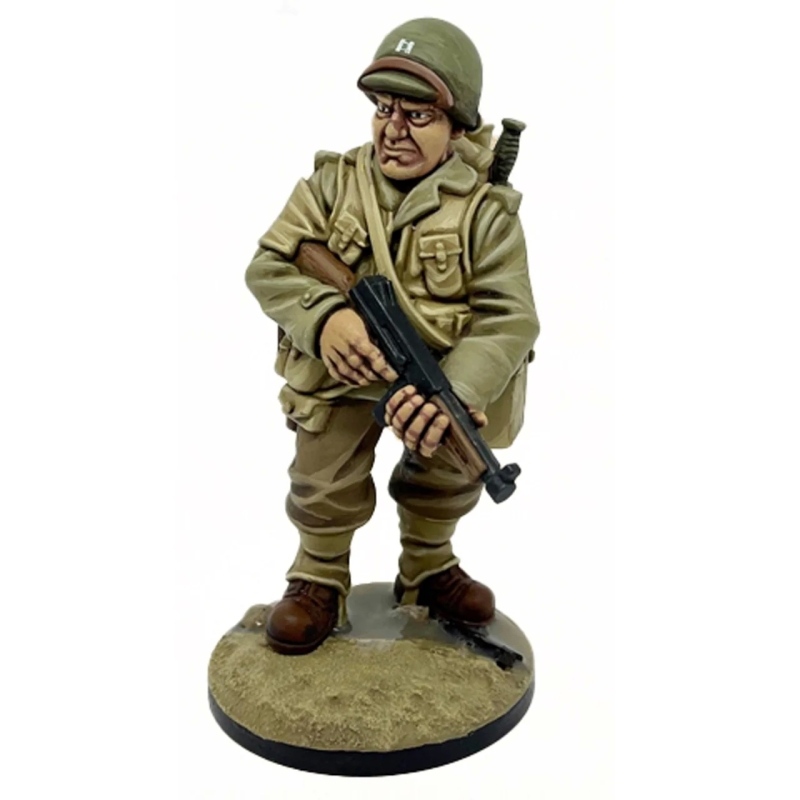 US American D-Day Captain (3-Up Model)  28mm WWII TRENCHWORX