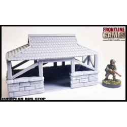 EUROPEAN BUS STOP 28mm WWII FRONTLINE GAMES
