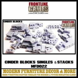 CINDER BLOCKS SINGLES & STACKS 28mm FRONTLINE GAMES