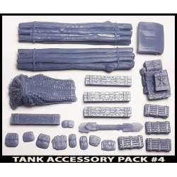 TANK ACCESSORIES 4 - VEHICLE STOWAGE 28mm W.W.II BATTLE E-FECTS FRONTLINE GAMES