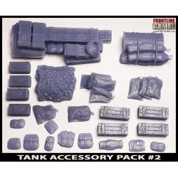 TANK ACCESSORIES 2 - VEHICLE STOWAGE 28mm W.W.II BATTLE E-FECTS FRONTLINE GAMES