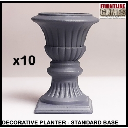 DECORATIVE PLANTERS (10) Standard Base 28mm WWII FRONTLOINE GAMES