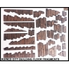 RUINED CITY BUILDING FLOOR FRAGMENTS 28mm WWII FRONTLOINE GAMES
